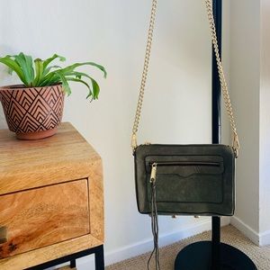 Rebecca Minkoff Olive Suede Crossbody Bag